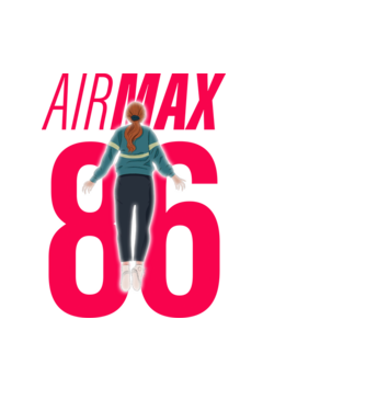 air max 86 stranger things model negru pe tricou