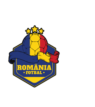 România Fotbal model alb pe tricou