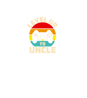 Level Up Uncle model negru pe tricou