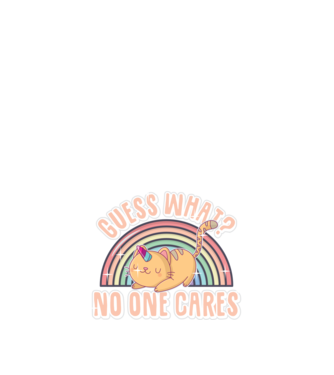 Guess what pisică-unicorn model negru pe tricou