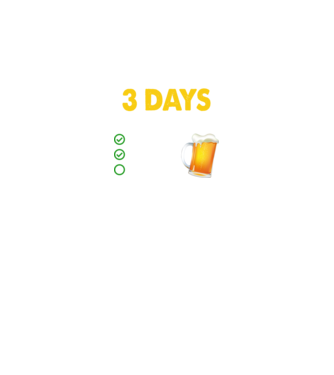 I only drink 3 days a week model negru pe tricou