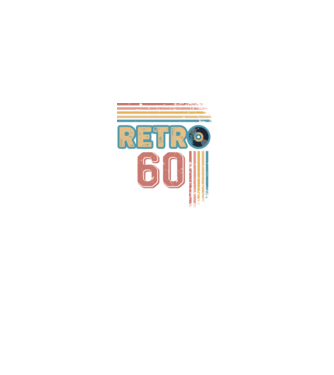 Retro 60 Birthday model alb pe tricou