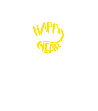 Happy new 2019 model negru pe tricou