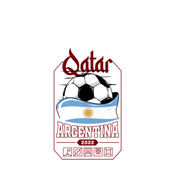 Qatar teams Argentina model alb pe tricou