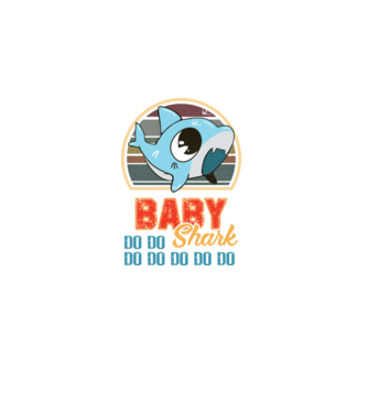 BabyBOY shark model negru pe tricou
