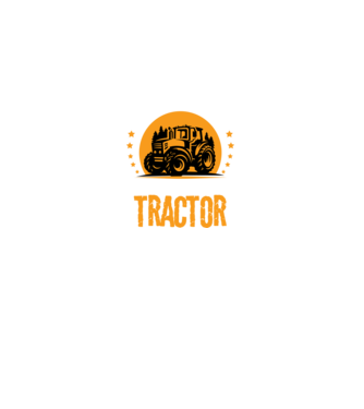 Bărbatul adevărat conduce un tractor model negru pe tricou