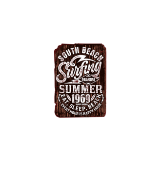 South Beach model negru pe tricou