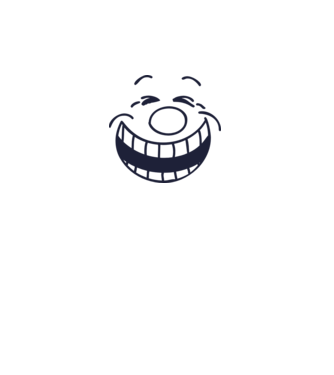 Funny Face Smiley model alb pe tricou