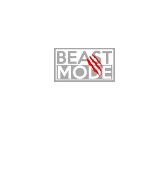 Beast mode model negru pe tricou
