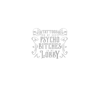 Psycho bitches model negru pe tricou