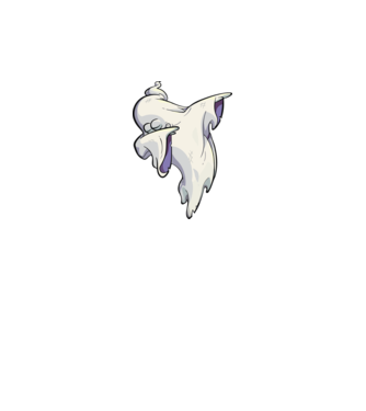 Dab ghost model negru pe tricou