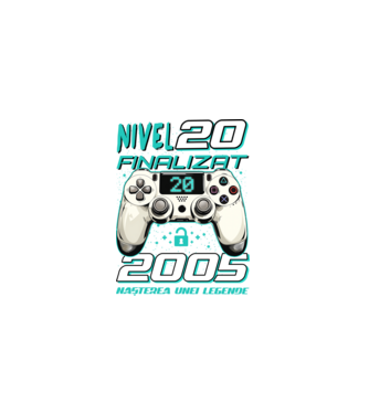 Nivel finalizat 20 2005 model negru pe tricou