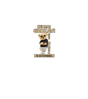 Teddy cel cool octombrie model albastru jeanși pe tricou
