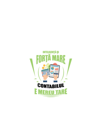 Inteligență și forță mare, contabilul e mereu tare model negru pe tricou
