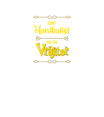 sunt handbalist, nu un vrăjitor model verde neon pe tricou