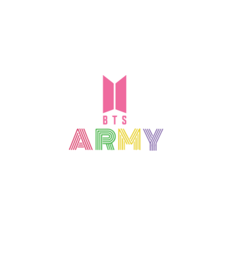 BTS ARMY model albastru jeanși pe tricou