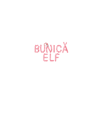 bunică elf model negru pe tricou