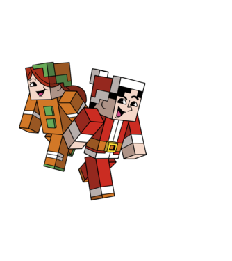 Minecraft christmas ugly sweater model negru pe tricou