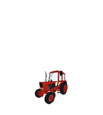 TRACTOR model negru pe tricou