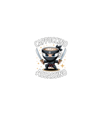 Cappuccino Assassino model  pe tricou