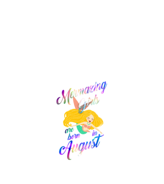 Mermazing girls are born august model negru pe tricou