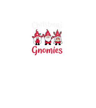 Christmas with my gnomies model turcoaz pe tricou