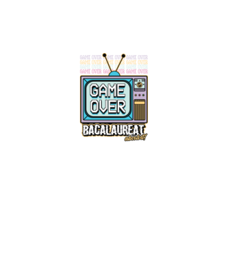 Absolvire retro bacalaureat model negru pe tricou