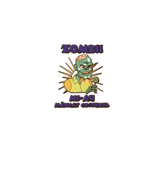 Zombii mi-au mâncat costumul model negru pe tricou