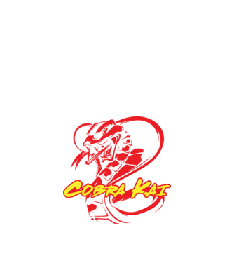 cobra kai simple model negru pe tricou