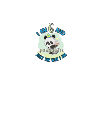 PANDASTIC 6 model alb pe tricou