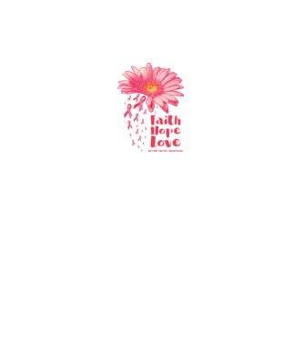 Gerbera faith hope love model alb pe tricou