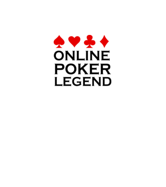Online Poker Legend model alb pe tricou
