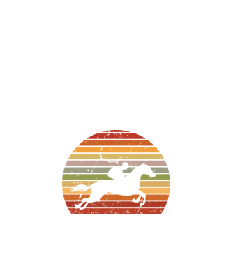 horse race model negru pe tricou