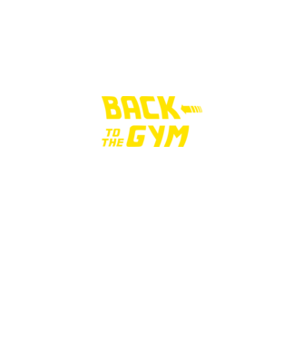 Back to the gym model negru pe tricou
