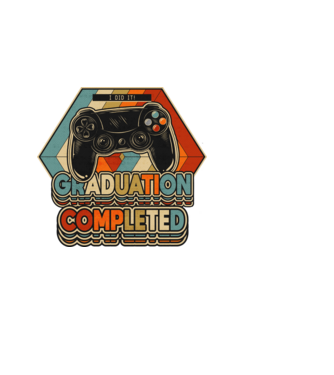 Graduation Completed model albastru deschis pe tricou