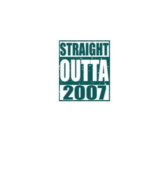 Straight Outta - 2007 model gri pe tricou