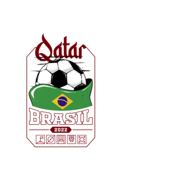 Qatar teams Brasil model negru pe tricou