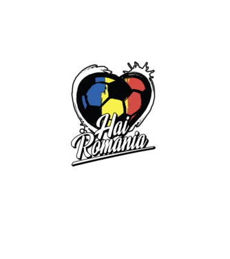 Hai romania heart model negru pe tricou