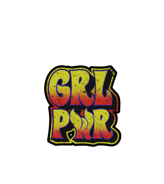 Girl power model alb pe tricou