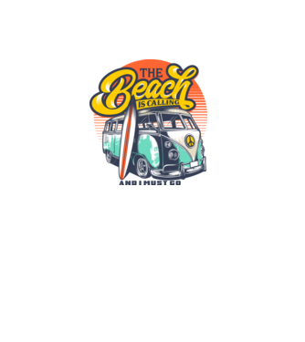 The Beach is Calling model gri pe tricou