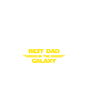 Best dad in the galaxy model negru pe tricou