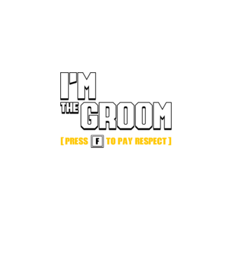 I'm the Groom  model negru pe tricou