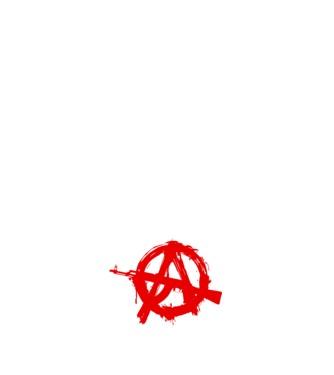 Akanarchy model alb pe tricou