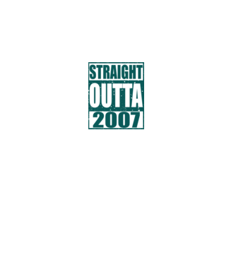 Straight Outta - 2007 model gri pe tricou
