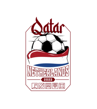 Qatar teams Netherlands model alb pe tricou