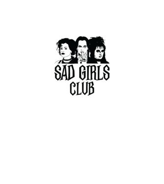  Sad Girls Club model alb pe tricou