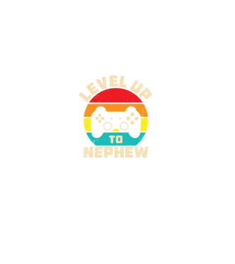 Level Up Nephew model negru pe tricou