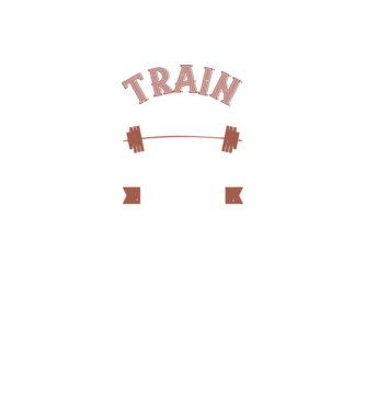 Train Hard model negru pe tricou