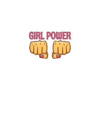 Girl Fist model albastru deschis pe tricou