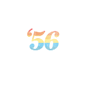 Retro Birthday 1956 model alb pe tricou